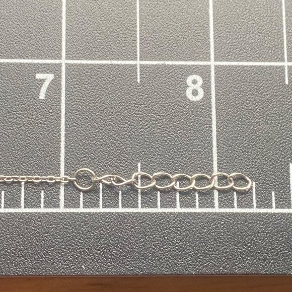 Sterling Silver Evil Eye Bracelet 925 Blue CZ Adjustable 7-8" Protection Dainty - Picture 5 of 10